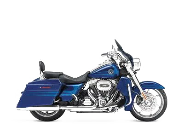 Blue Touring Motorcycle PNG Transparent Background