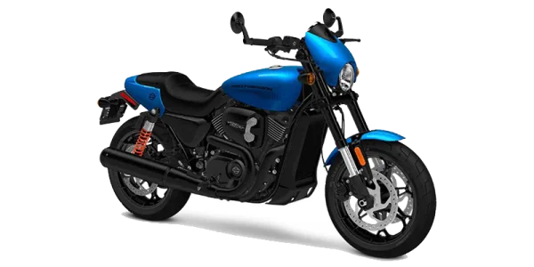 Blue Harley-Davidson Street Rod Motorcycle PNG