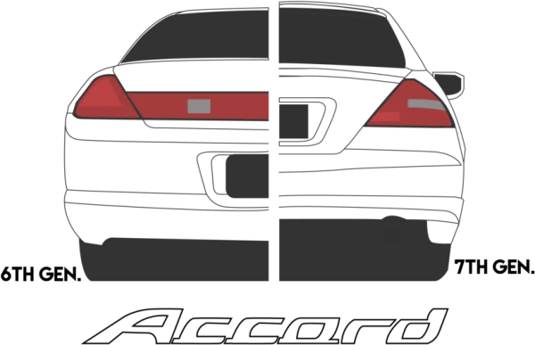 Stylized Car Taillights PNG Transparent Background