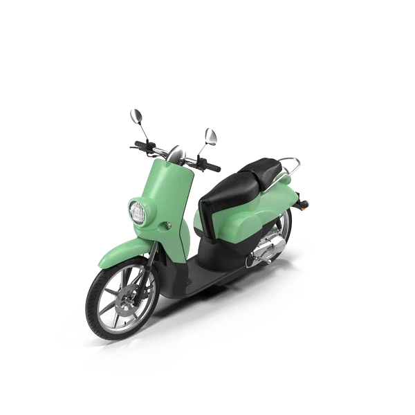 Mint Green Scooter Transparent PNG