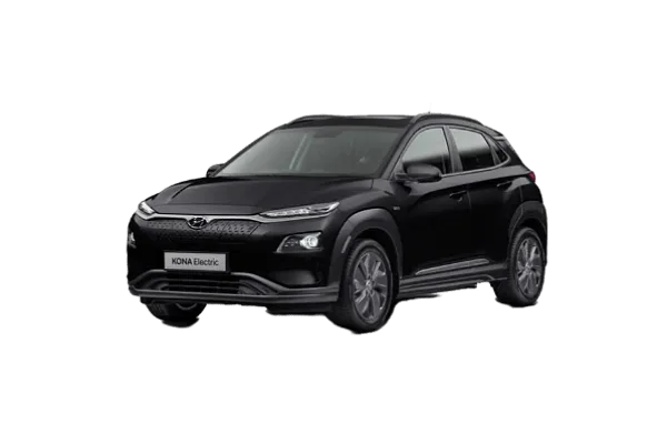 Black Hyundai Kona Electric Car PNG Transparent Background