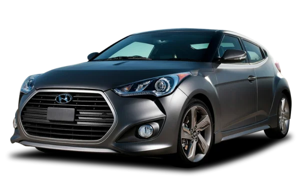 Dark Gray Hyundai Veloster Car PNG Transparent