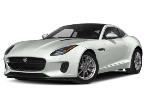 White Jaguar F-Type Car PNG Transparent Background