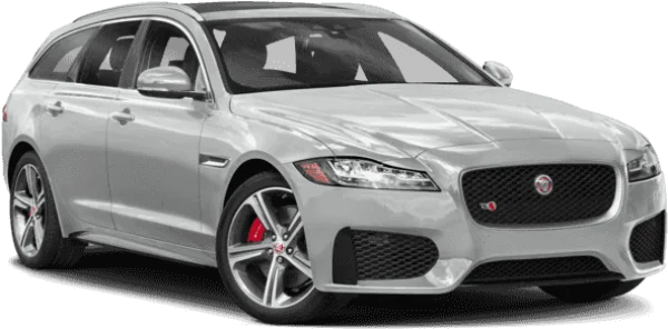 Silver Jaguar Sports Wagon PNG Transparent Background