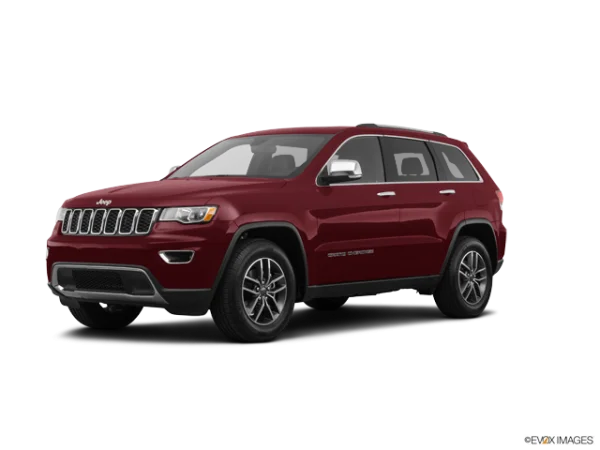Dark Red Jeep Grand Cherokee SUV PNG Transparent Background