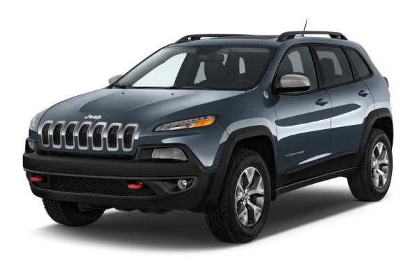 Dark Blue Jeep Cherokee SUV PNG Transparent Background