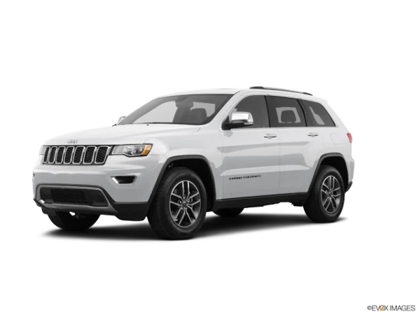 White Jeep Grand Cherokee SUV PNG Transparent Background