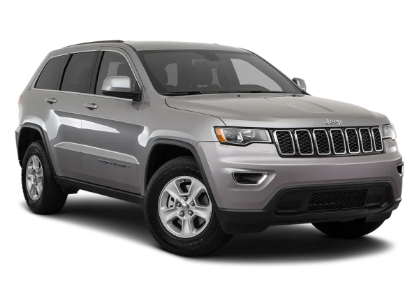 Silver Jeep Grand Cherokee PNG Transparent Background
