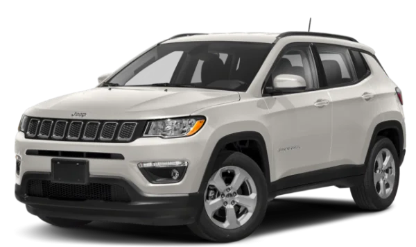 White Jeep Compass SUV PNG Transparent Background