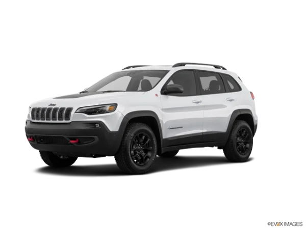 White Jeep Cherokee Trailhawk PNG Transparent Background