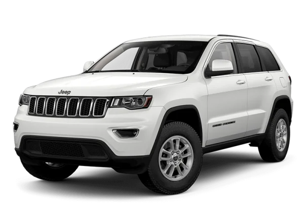White Jeep Grand Cherokee SUV PNG Transparent