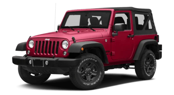 Red Jeep Wrangler PNG Transparent Background
