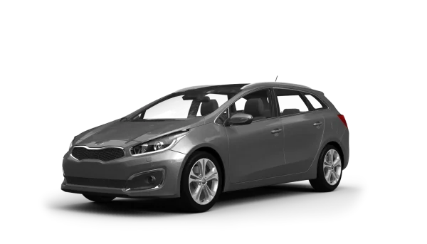 Gray Kia Station Wagon PNG Transparent Background
