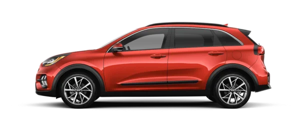 Red Kia Niro Car PNG Transparent Background