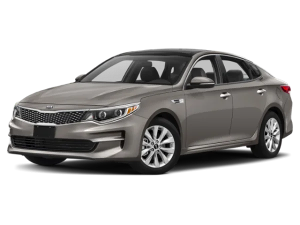 Grey Kia Optima Car PNG Transparent Background