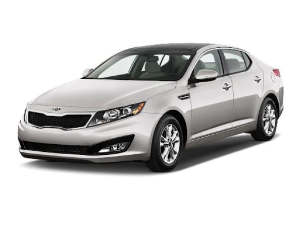 Silver Kia Optima Car PNG Transparent Background