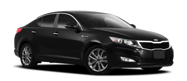 Black Kia Optima Sedan PNG Transparent Background
