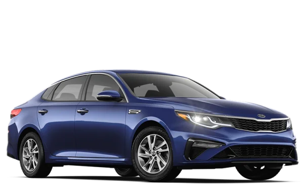 Blue Kia Optima Sedan PNG Transparent Background