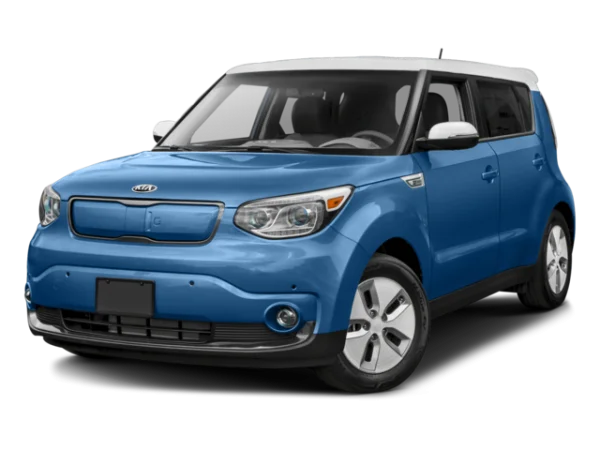 Blue Kia Soul EV Transparent Background PNG