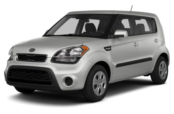 Silver Kia Soul Car PNG Transparent Background