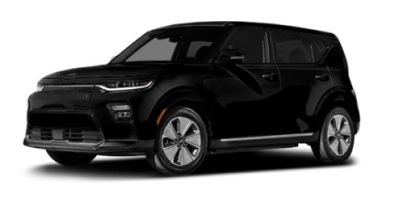 Black Kia Soul EV Car PNG Transparent Background