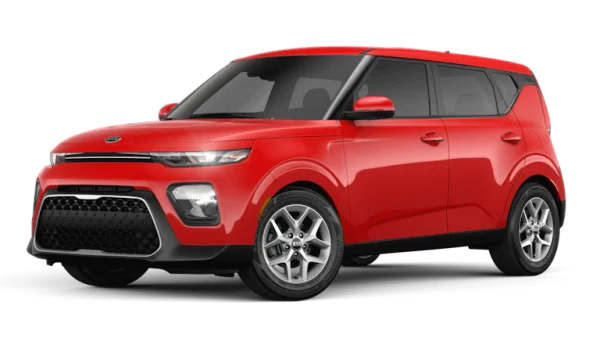Red Kia Soul Car PNG Transparent Background
