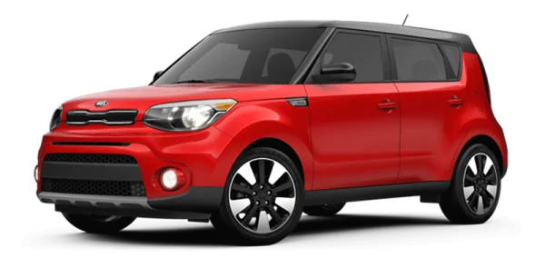 Red Kia Soul Car PNG Transparent Background