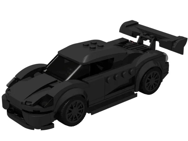 Black Lego Race Car PNG Transparent Background