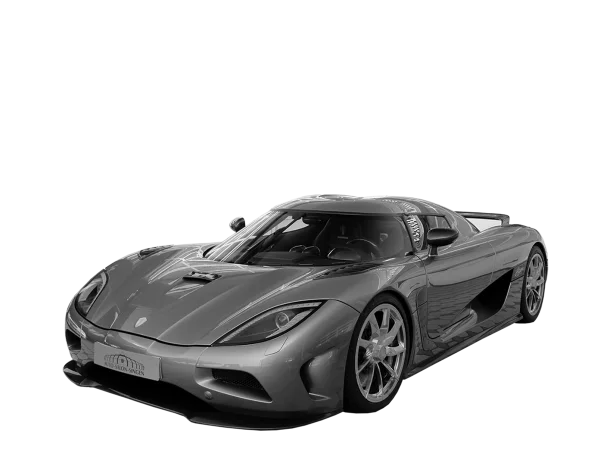 Gray Koenigsegg Agera Sports Car PNG Transparent Background