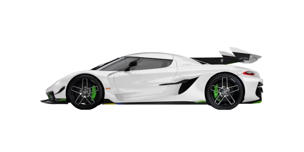White Koenigsegg Jesko Hypercar Transparent PNG