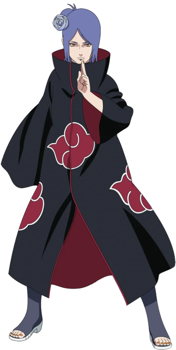 Konan Akatsuki Cloak PNG Transparent Background