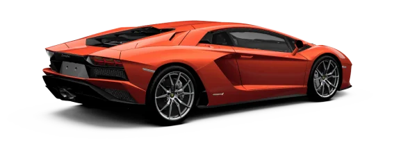 Orange Lamborghini Aventador PNG Transparent Background