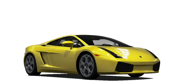Yellow Sports Car PNG Transparent Background