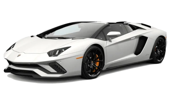 White Lamborghini Sports Car PNG Transparent Background