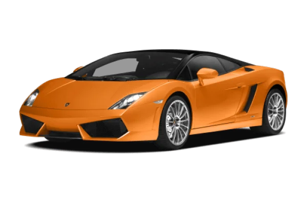 Orange Lamborghini Sports Car PNG Transparent Background