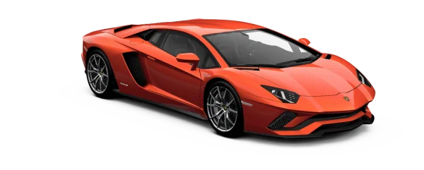 Orange Lamborghini Aventador PNG Transparent