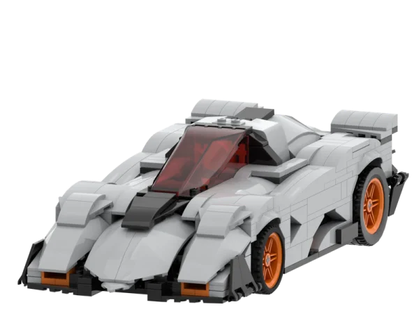 Lego Style Race Car PNG Transparent Background