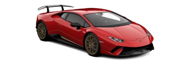 Red Lamborghini Huracan Sports Car PNG Transparent Background