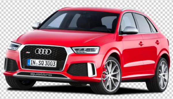 Red Audi RS Q3 Car PNG Transparent Background