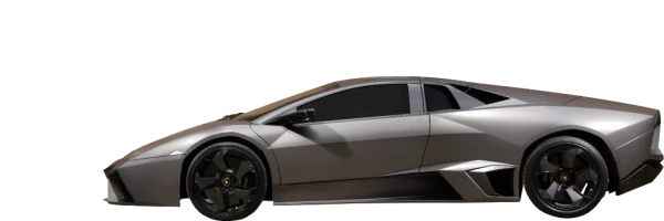 Sleek Gray Sports Car PNG Transparent Background