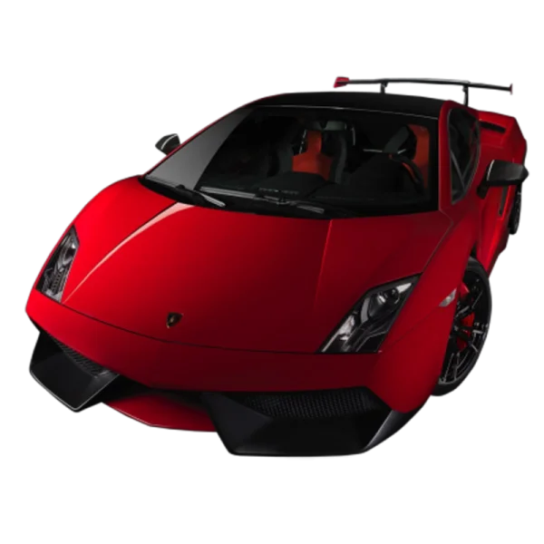 Luxury Red Sports Car PNG Transparent Background