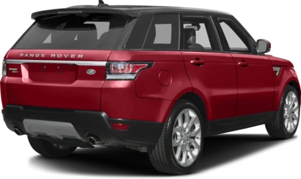 Red Range Rover Sport SUV PNG Transparent