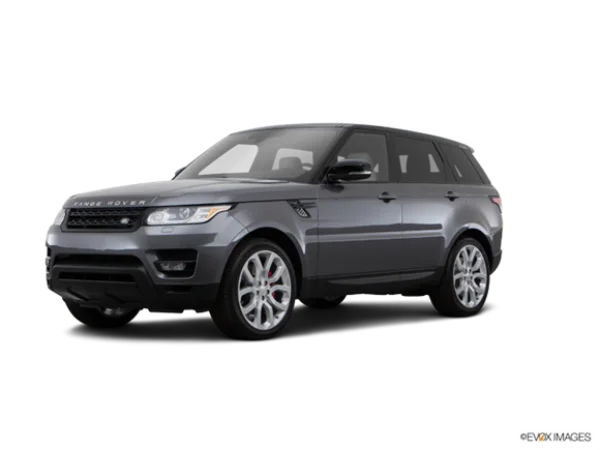 Grey Range Rover Sport SUV PNG Transparent Background