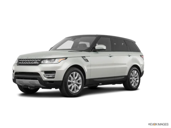 Silver Range Rover Sport PNG Transparent Background