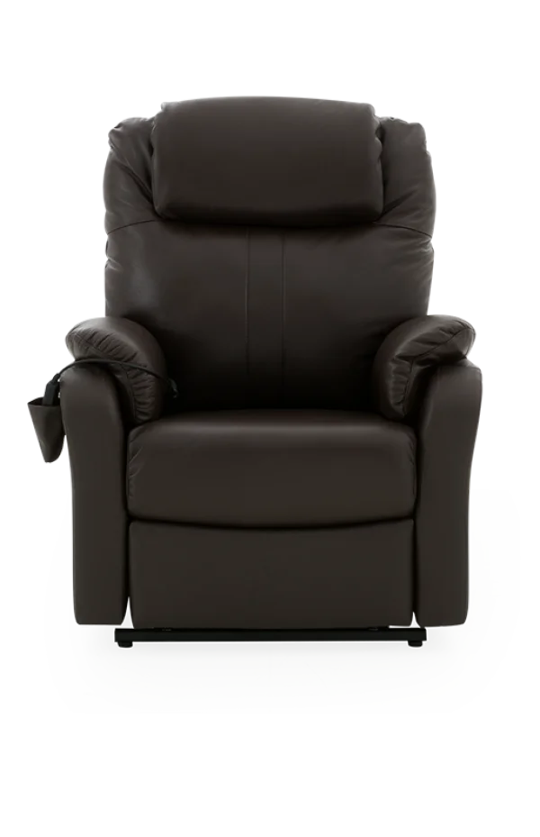 Brown Leather Recliner Chair PNG Transparent Background