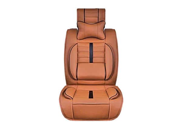 Brown Perforated Car Seat Cover PNG Transparent