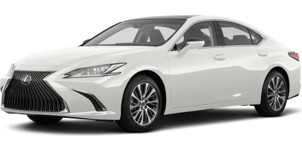White Lexus ES Sedan PNG Transparent Background