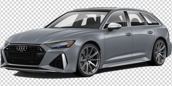 Gray Audi RS 6 Avant Car PNG Transparent