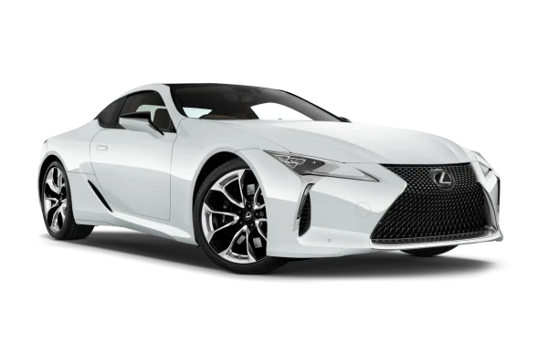 White Lexus LC 500 Coupe PNG Transparent Background