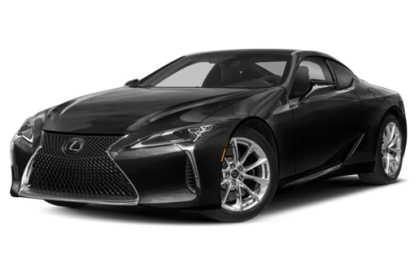 Black Lexus LC 500 Coupe PNG Transparent Background